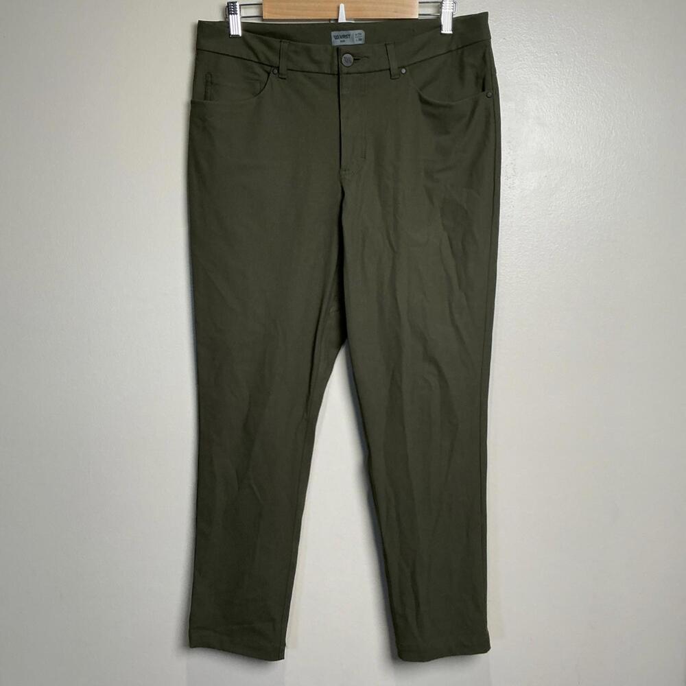 VRST Mens Performance Pants 34 X 30 Green Lightweight Golf Travel Stretch‎